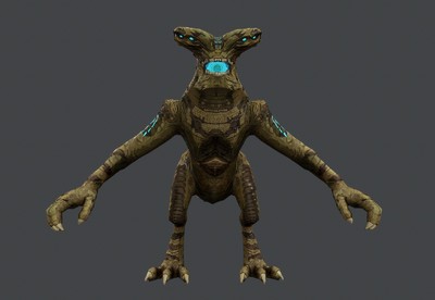 环太平洋怪兽—毒妇 手绘风格模型-异形怪物模型库-3ds max(.max)模型