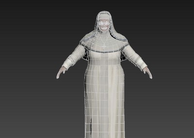 人物  白袍修女 基督教 女性教徒  姆姆 nun