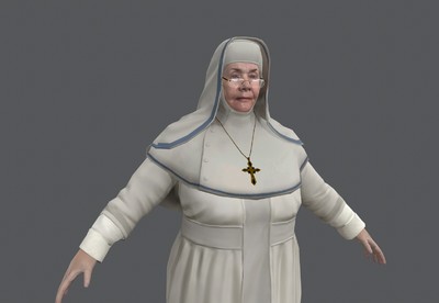 人物  白袍修女 基督教 女性教徒  姆姆 nun