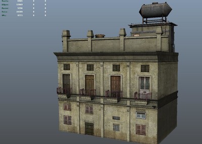 房子 房屋 楼房 破旧房屋 古西方建筑 游戏