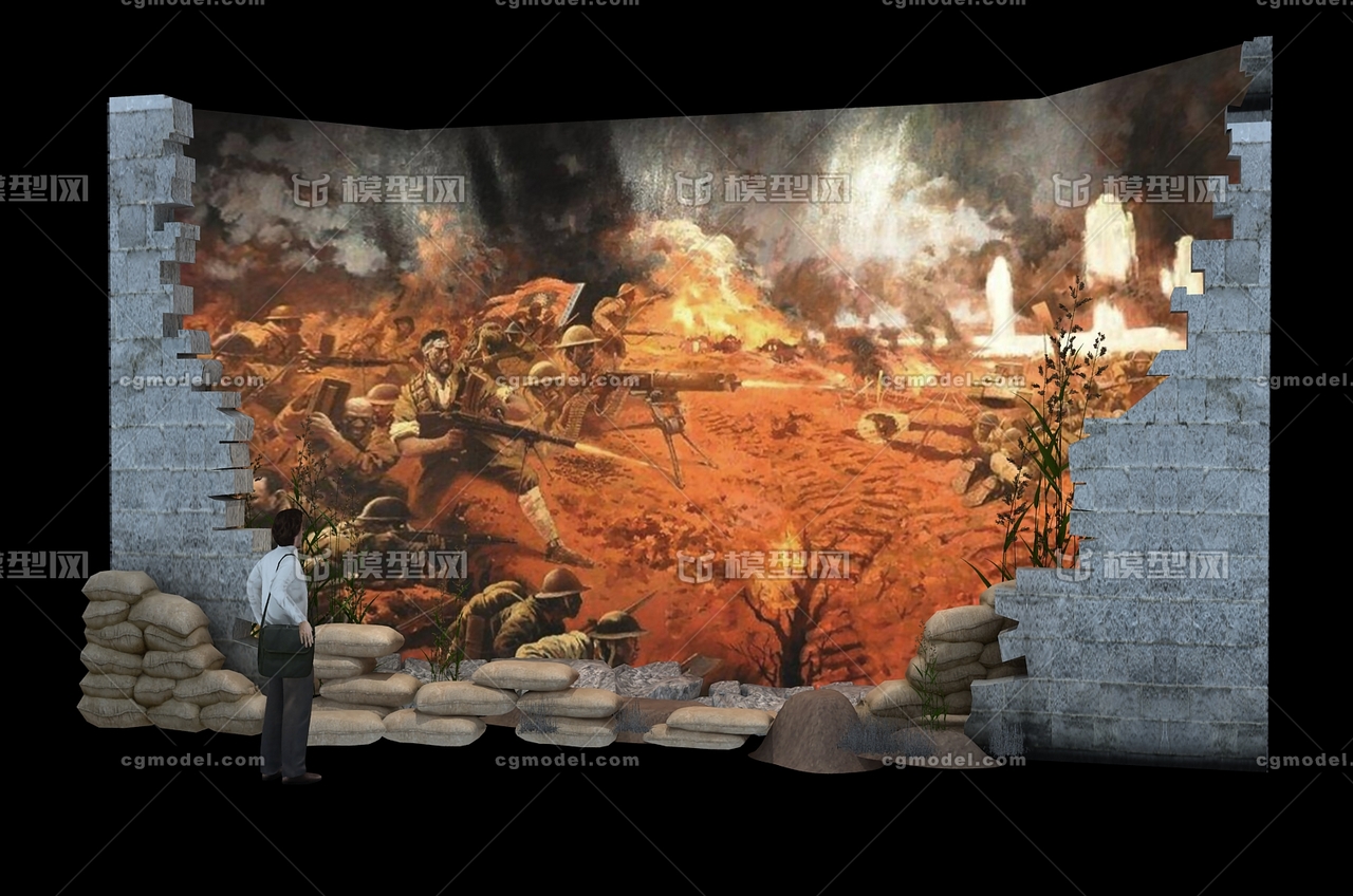 战争场景还原 纪念馆 博物馆