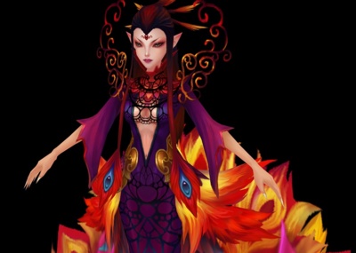 四大神兽仙兽朱雀神鸟凤女朱雀女