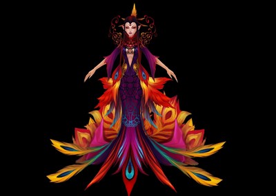 四大神兽仙兽朱雀神鸟凤女朱雀女