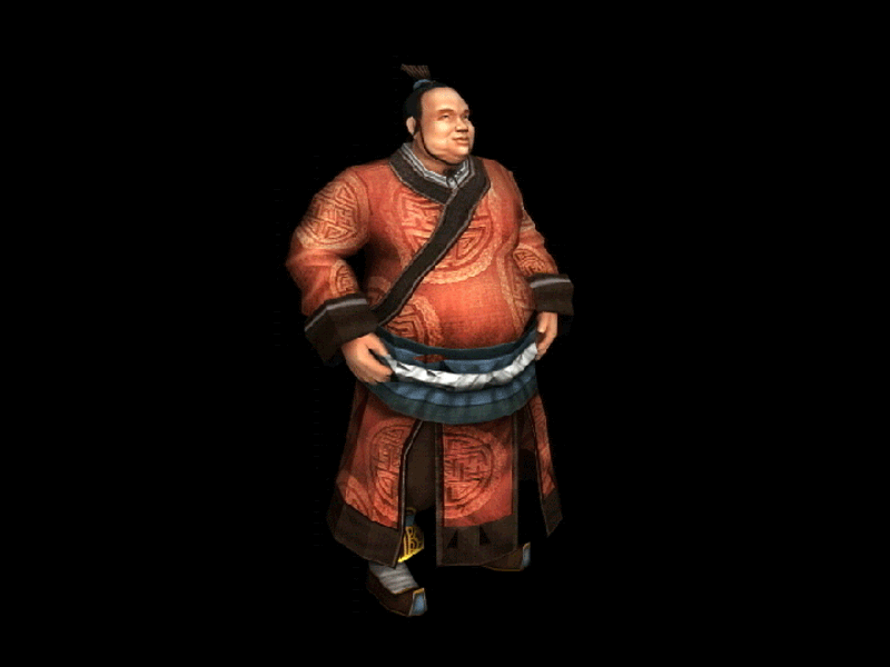 古代人物写实男子胖子