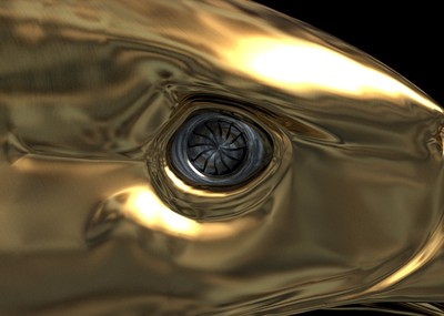 写实机械鹰眼穿越动画场景,鹰眼,机械眼,科幻,科技,未来,片头,穿越