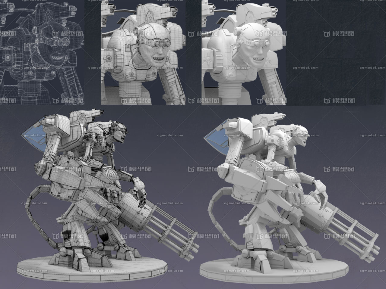 《机械博士》_君莫笑请夜雨声烦作品_人物异形怪物_cg模型网