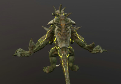 简模升级版-镰刀头 环太平洋  三级怪兽knifehead 科幻 外星怪物