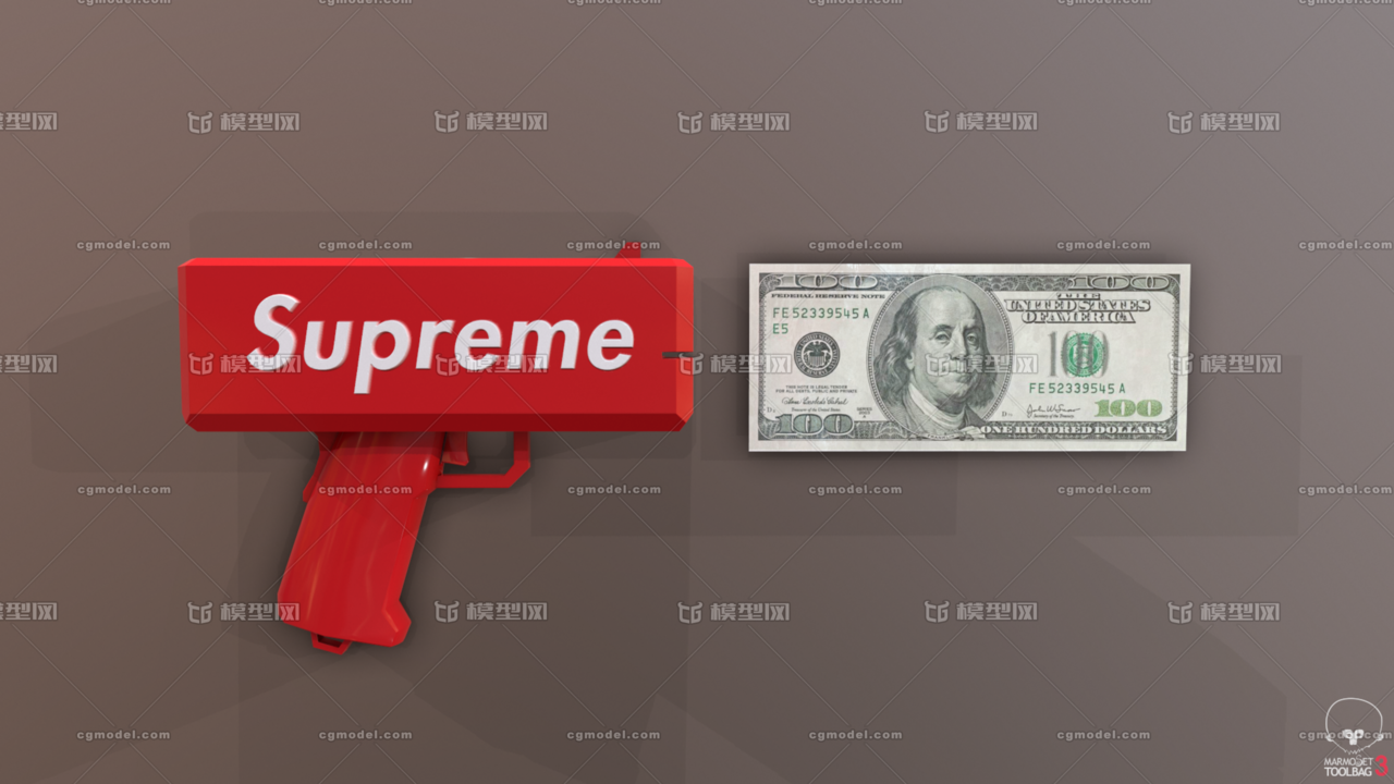 钞票枪 supreme money gun