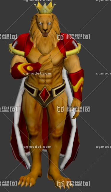 狮子  人形狮子  卡通狮子    游戏角色狮子     unity 狮子     带