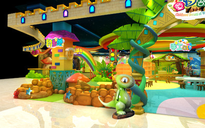 主题儿童乐园丛林探险室内