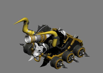 弩车攻城战车攻城大炮野牛战车