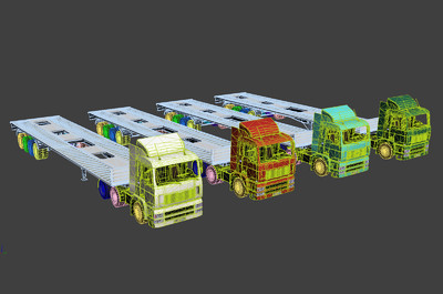 集卡 厢式货车 半挂车 拖车 集装箱卡车-工程车-车辆-vr_family-studio ...