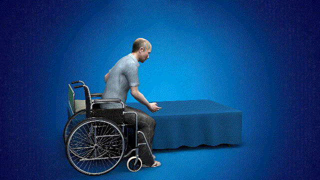 轮椅到床转移训练