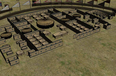 满族清朝行军大营_寂静的夜作品_场景古代场景_cg模型网