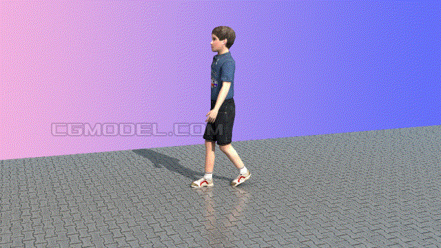 医学动画,鹅步,异常步态,人体三维模型,儿童步态 康复训练,人体结构