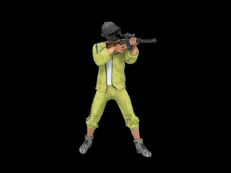 绝地求生 大吉大利 今晚吃鸡 士兵带动画_雪域山峰作品_人物男人_cg