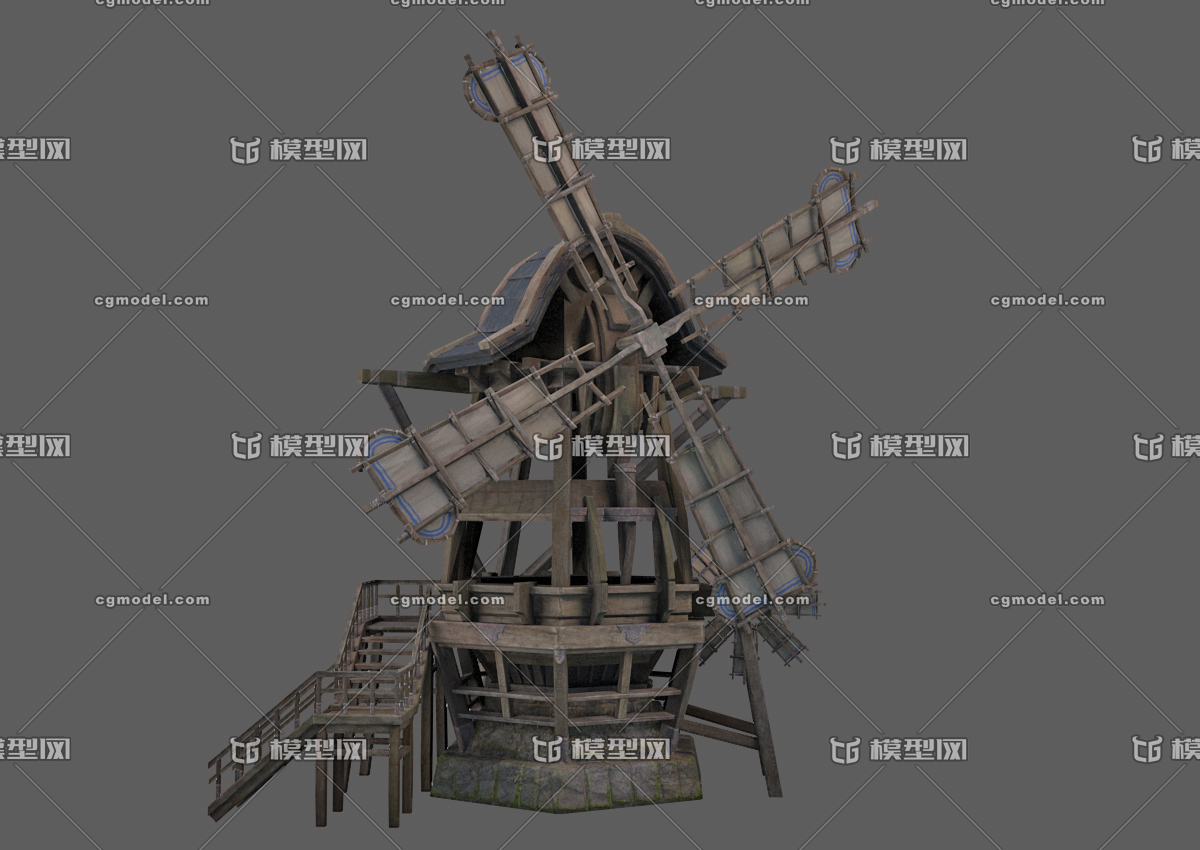 风车磨坊结构图片