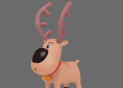 卡通 鹿 驯鹿 圣诞节 宠物 吉祥物 动物 deer