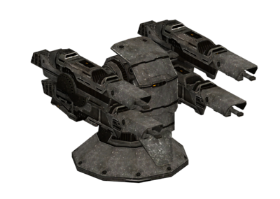 手绘低模 科幻热武器 机关枪 机器人 机械人 炮台