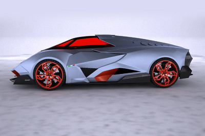 兰博基尼egoista跑车3d模型