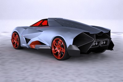 兰博基尼egoista跑车3d模型