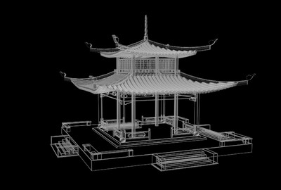 爱晚亭素模,含fbx文件和max文件,无_黄伟耀作品_建