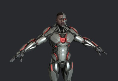 dc旗下 超级英雄  钢骨  cyborg  正义联盟 生化人   电子人