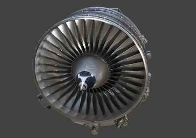 高质量pbr 涡扇发动机 飞机发动机 飞机 压缩机 涡轮 喷气发动机 航天