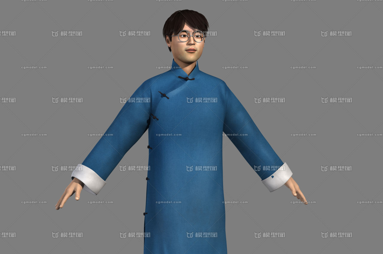 写实民国人物教书先生 老师 路人 进步青年 知识分子 写实男人 穿大褂