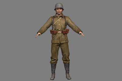 入缅远程军 国民党陆军士_蓝猫不淘气作品_人物男人_cg模型网