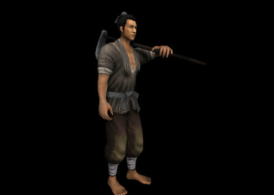 古代人物农民农夫男子壮丁