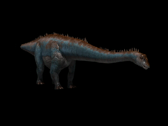 次世代梁龙 恐龙 带全套动画 带fbx格_3356656377作品_动物恐龙_cg