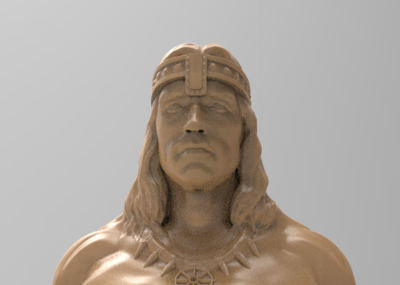 《野蛮人柯南》——阿诺·施瓦辛格——胸像——三维模型