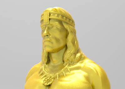 《野蛮人柯南》——阿诺·施瓦辛格——胸像——三维模型