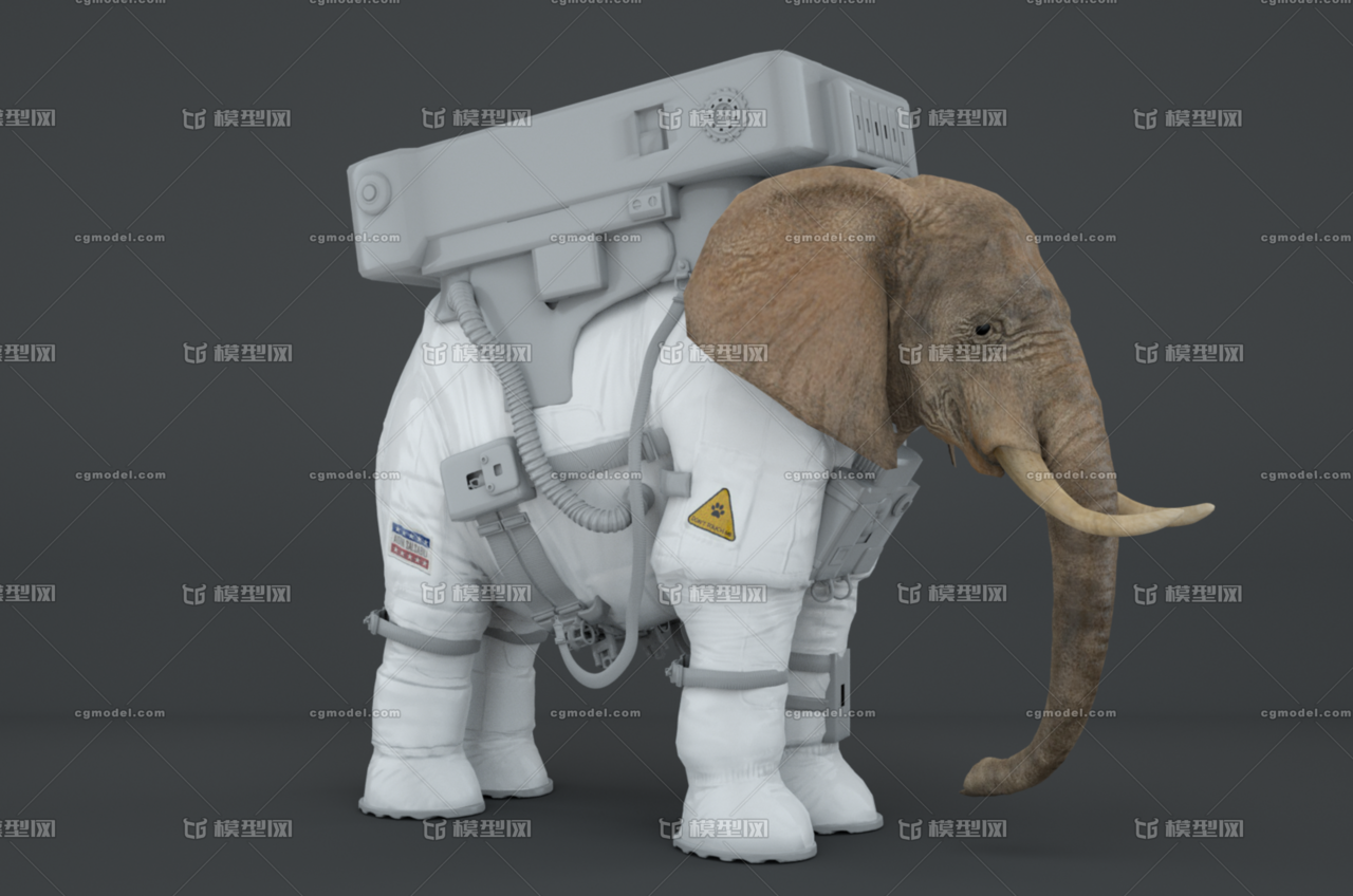 大象宇航员宇宙大象太空大象科幻大象科幻太空动物 Cg模型网 Cgmodel 三维设计师交流互动平台 专注多品类3d模型下载 原创作品分享 软件学习