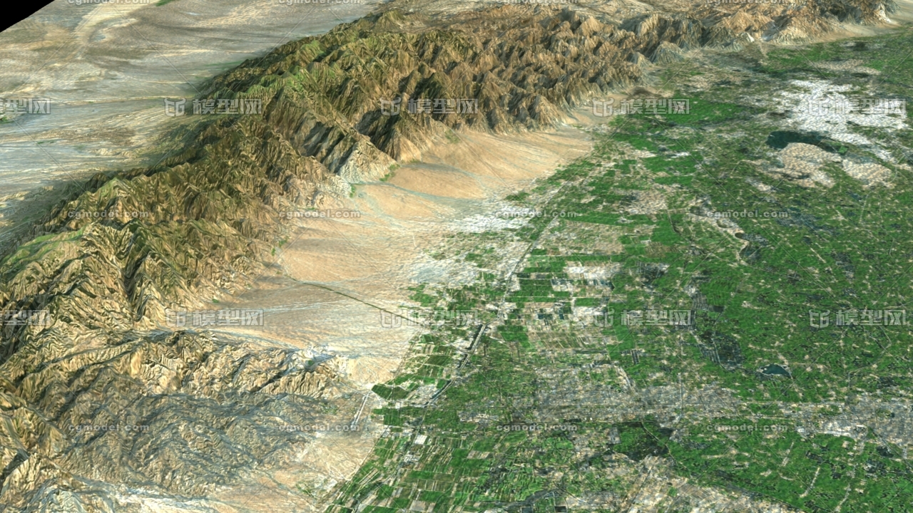 贺兰山3d模型