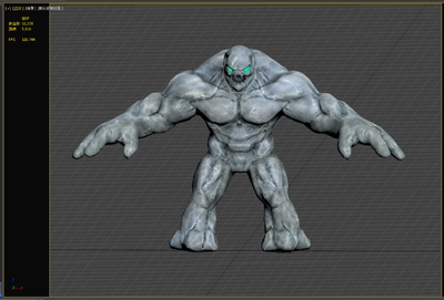 高精度石头人模型