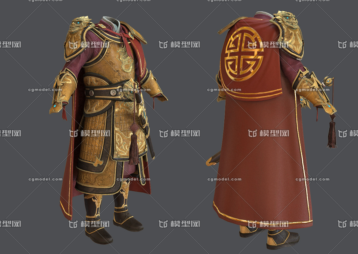 中国古代战袍 将军袍 古人服装 将士 衣服 将帅服饰 帅袍 文武袖 罩袍