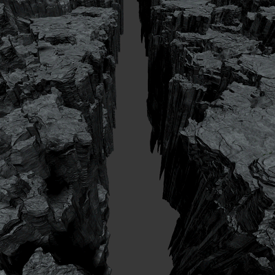 悬崖,崖壁,陡峭,峡谷_场景大师作品_场景自然场景_cg模型网