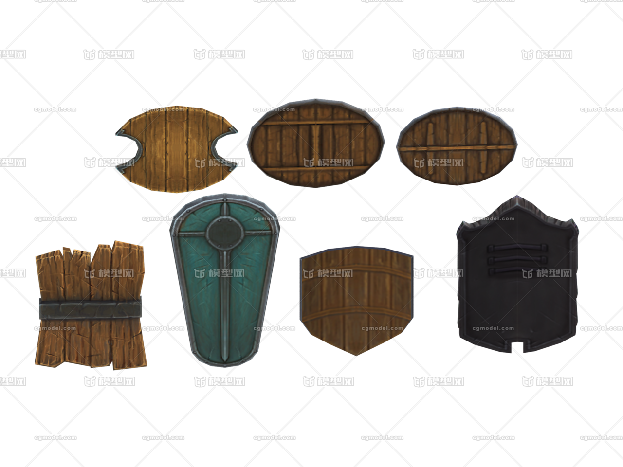 手绘武器低模古代兵器防卫盾牌木盾防护盾圆盾牌 Cg模型网 Cgmodel 三维设计师交流互动平台 专注多品类3d模型下载 原创作品分享 软件学习