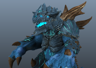 高精度次世代泰坦巨兽哥斯拉带法线低模maya,obj,高模ztl格式