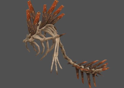 巨龙尾骨,巨龙骸骨,飞龙骨架,龙骨头,脊椎骨,动物尸骨