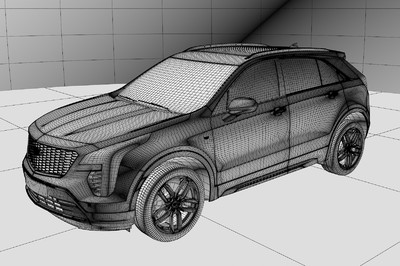 凯迪拉克-2019凯迪拉克xt4 cad_我想劫个色作品_车辆越野车_cg模型网