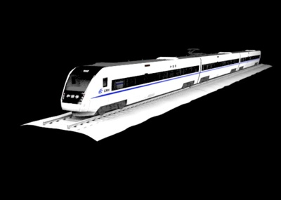 和谐号crh1a模型-火车/轨道车模型库-3ds max(.max)模型下载-cg模型网