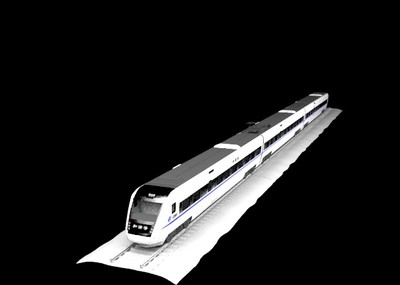 和谐号crh1a模型-火车/轨道车模型库-3ds max(.max)模型下载-cg模型网