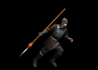 古代人物士兵步兵守卫