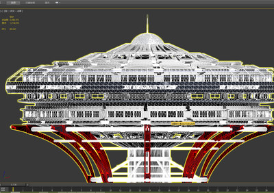科研基地,外星基地,军事基地_不言不语121作品_建筑科幻建筑_cg模型网