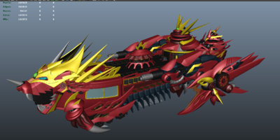 龙头机甲战船,战舰,飞船