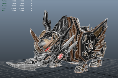 机甲野猪.坐骑_四相合一作品_动物机器动物_cg模型网