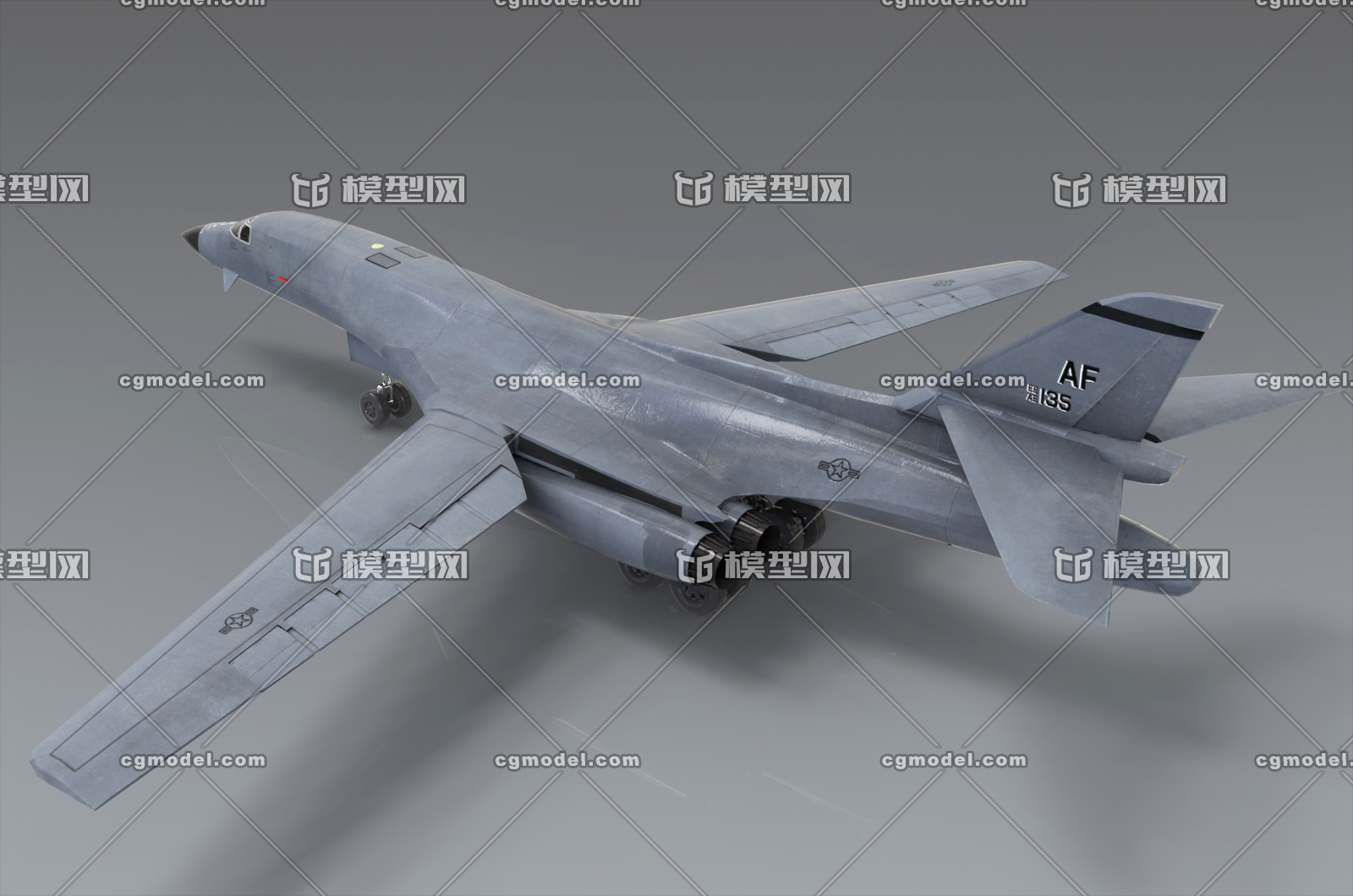 b-1轰炸机 b1战略轰炸机 美军轰炸_intrepid team作品_飞机/航空器
